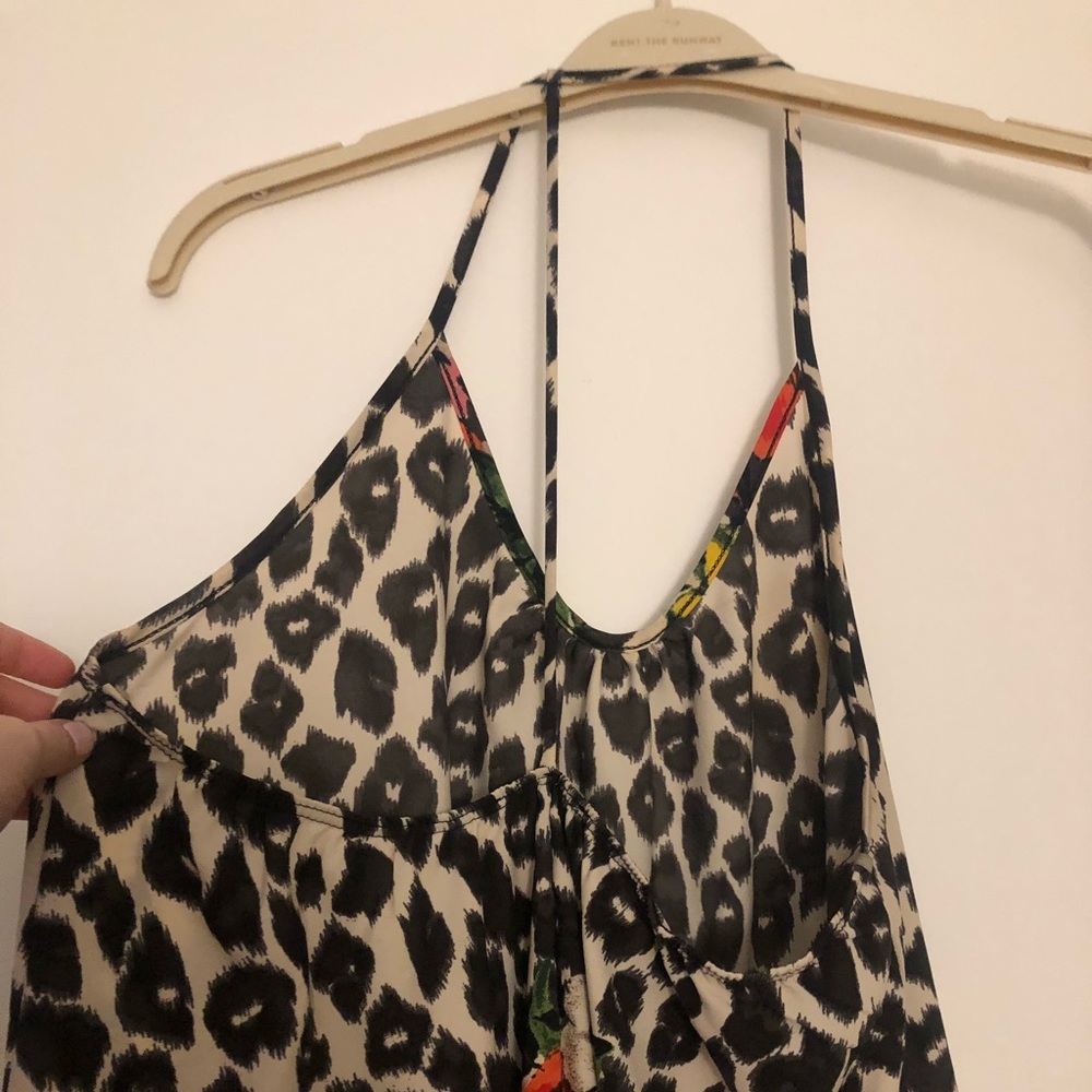 Cheetah/Floral Racer Back Dress - Picture 2 of 3